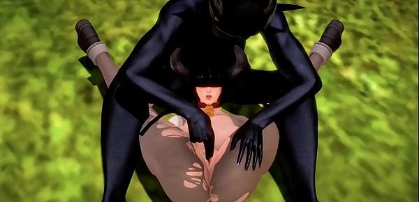  DARK MONSTER AND COW GIRL STRUGGLE TO MATE 3D HENTAI 55